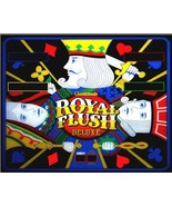 Royal Flush Gottlieb 1984 pinball Translite/Backglass Machine Cabinet,pi... - $40.00
