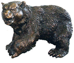 Bronze Walking Bear - $342.86