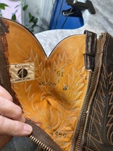 Laramie Hand Made cowboy boots in  brown Exotic leather  image 9