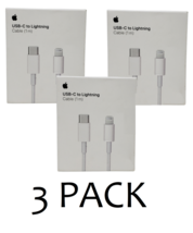 Lot of 3 Apple 3.3&#39; (1M) USB-C to Lightning Charging Cable Original (MX0K2AM/A)™ - £23.97 GBP