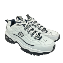 Skechers Men&#39;s Energy After Burn Athletic Sneakers SN50081 White/Navy Si... - $47.49