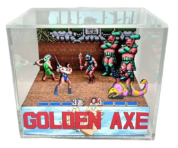 Golden Axe - 3D Cube Handmade Diorama - Video Games - Shadowbox - £54.22 GBP