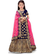 Kids Girls Lehanga Choli Dresses Free Shipping Xmas Gift Top Long Skirt ... - $467.20 MXN