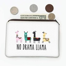 No Drama Llama : Gift Coin Purse Cute Trend Trendy Cartoon Teen Kids - £7.98 GBP