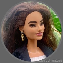 Gold Filigree Dangle Doll Earrings for Barbie Fashionistas • 11-12” Doll... - $4.90