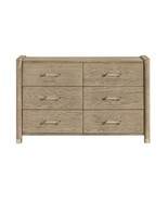 Sarai Light Brown Dresser: Spacious Drawers, Acrylic Bar Handles - €792,79 EUR