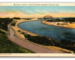 Scena Autostrada Verso Seashore Cape COD Massachusetts Ma Lino Cartolina... - £2.62 GBP