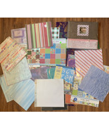 Scrapbooking Lot GIRL New Album W/ 35 Insert pages, Stencils, Paper Stic... - $34.36