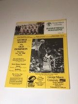 George Mason University Basketball Magazine Program Vs Old Dominion 1988 - £7.18 GBP