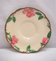 Old Vintage Desert Rose TV Backstamp USA by Franciscan Saucer Plate Pink Roses - £6.98 GBP