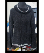Rachel Zoe Women&#39;s Large Black &amp; White Cowl Neck Sweater - $20.29 CAD