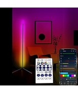 FOMIZZ Corner Floor Lamp 59&#39;&#39; Smart LED 400+ Modes 16 Million Color Chan... - $28.71