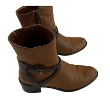 Chaps Ralph Lauren Womens Size 8.5 B Mid Ankle Bootie Boots Side Zip Brown - $22.76