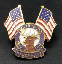 BPOE Elks Parker Arizona 1929 Enamel Pin 1.25&quot; x 1.5&quot; - $9.49