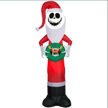 Disney  5.5ft  Jack Skellington With Monster Wreath Airblown Inflatable - £28.56 GBP