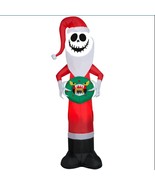 Disney  5.5ft  Jack Skellington With Monster Wreath Airblown Inflatable - £27.96 GBP