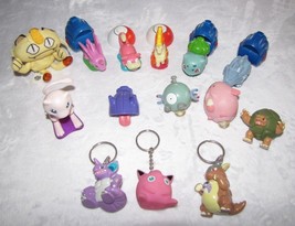 14 Vintage Burger King Pokemon Toys Racers Plush Keychain Action Figures - £31.64 GBP