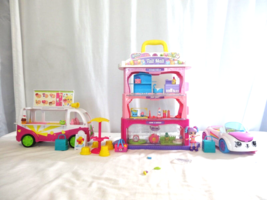 Shopkins Tall Mall W Carry Handle Petkins Parlor Food Court Home n Car n Ice Cre - £33.47 GBP