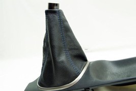 Acura RSX 2002-2006 Shift Boot Black Synthetic Leather Blue Stitch (Skin... - $21.79