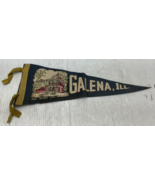 Vintage Galena Illinois Grants Memorial Home Felt Pennant Souvenir 18” 1... - $25.38 CAD