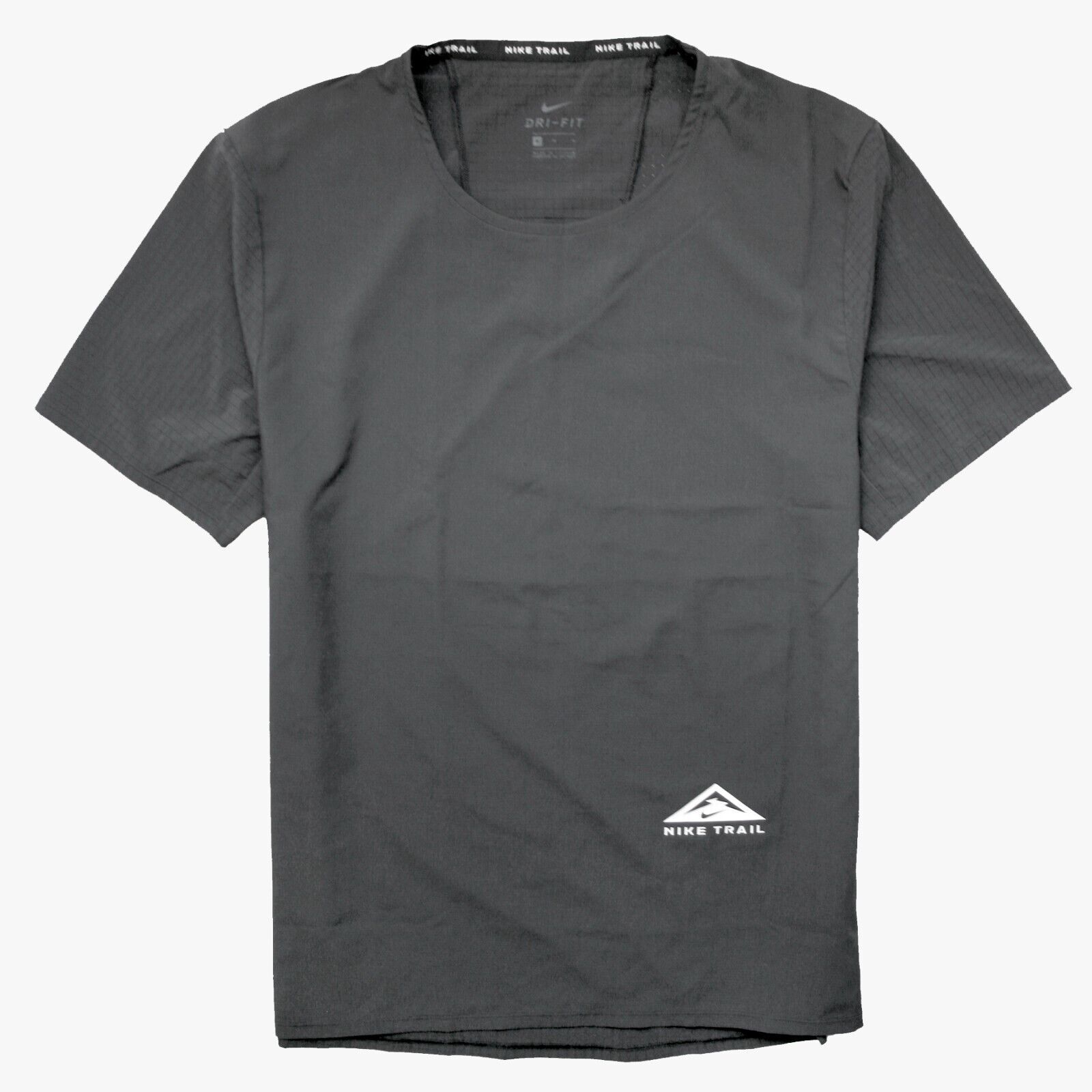 Nike Dri-FIT Rise 365 Trail Running Men&#39;s T-Shirt Black/Gray CZ9050-010 ... - $49.49