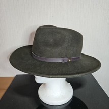 Scala Classico Outback Wool Hat Small Olive Wide Brim Indiana Jones Adventurer - £22.20 GBP