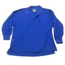 Vintage Boss by IG Design Polo Rugby Shirt Mens L Blue Chest Logo Long Sleeve - £13.34 GBP