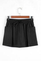 Black Cargo Pocket Elastic Waistband Active Casual Skort - $248.02 MXN