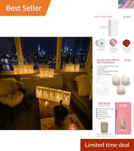 LED Luminary Paper Bags - &#39;Will You Marry Me?&#39; Light-Up Proposal Decoration - $995.13 MXN