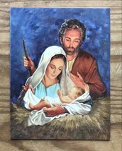 Mary Joseph And Baby Jesus Holy Family Madonna &amp; Child Christmas Card Lu... - £3.40 GBP