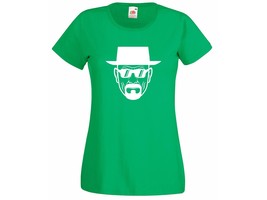 Womens Breaking Bad Heisenberg with Sunglasses T-Shirt; Serious Walter T... - $24.74