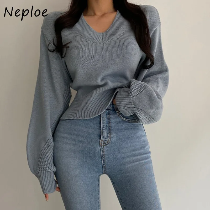 Neploe Back  Up Bow Design Solid Knit  Women O Neck Pullover Long Sleeve... - $133.25