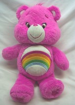Just Play Care Bears SOFT PINK CHEER BEAR 13&quot; Plush STUFFED ANIMAL Toy 2015 - £15.57 GBP