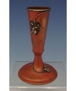 Mixed Metals by La Pierre Copper Bud Vase w/Silver Flowers 3 1/2&quot; Tall (... - $842.77 CAD