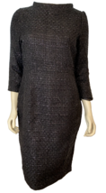 Stylewe Black Sequined Shortened Long Sleeve Lined Pencil Dress Size L, NWT - £37.96 GBP