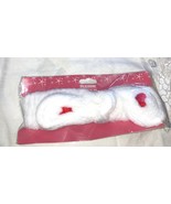 Spa  Headband  with Hearts WHITE  with Red Hearts NEW - $183.89 MXN