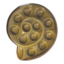 Escargot Plate Mid Century St Clement France 12 Wells Stoneware Dish - £38.77 GBP