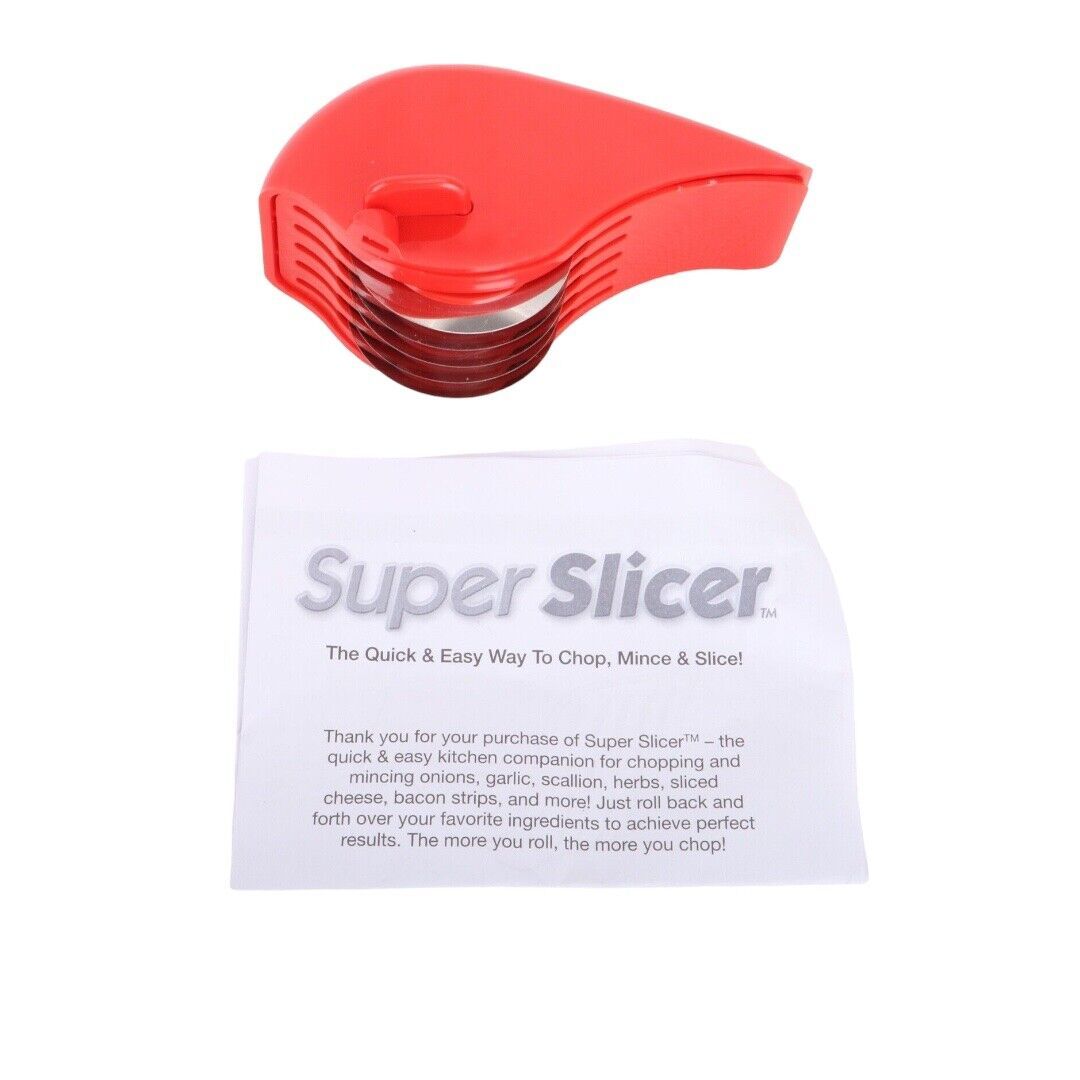 Primary image for Red Ultimate Super Slicer Rolling 5 Blade Wheel Herb Cutting Slices Noodles