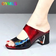 Fashion Women Summer Patent Leather Sandals Sexy Peep Toe Cut Out High Heels Fl - £13.28 GBP