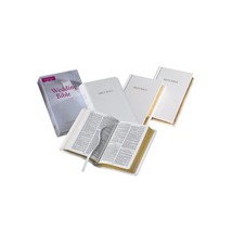 KJV Wedding Bible, Ruby Text Edition, White Imitation Leather, KJ222:T (Imitatio - $26.00