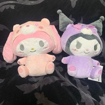 Sanrio Characters Ice Friends BIG stuffed toy My Melody Kuromi Furyu SET of 2 - £50.75 GBP