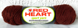 Vintage Red Heart Wintuk Orlon Acrylic Sport Yarn - 1 Skein Wood Brown #360 - £5.92 GBP