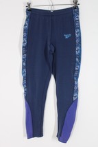 Vtg 90s Reebok M Blue Running Jogger Track Pants Leggings - £23.88 GBP