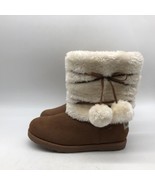 Makalu Cozy Land Faux Fur  Brown Snow Winter Boots Zip Opening Girls Siz... - £19.46 GBP