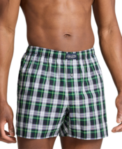 Polo Ralph Lauren Men's Plaid Woven Boxers Navy, Green Multi-Large - $19.99