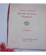 Vintage 34th Grand Council Banquiet LOS of NA Mayflower Hotel Program 1948 - €1,73 EUR