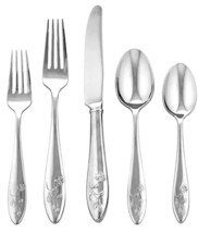 Lenox Butterfly Meadow 5 Piece Place Setting 18/10 Stainless Flatware Se... - $28.61