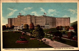 French Lick IN-Indiana, French Lick Springs Hotel-WHITE Border Postcard BK49 - £3.94 GBP
