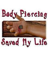 Body Piercing save my life......T-Shirt ! JESUS - $11.84 CAD