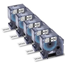 5-Pack Compatible Dymo D1 Label Tape 19Mm,Replace Dymo 45803 45803S S072... - £31.12 GBP